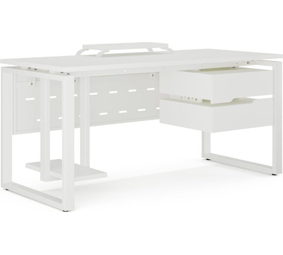 Стол компьютерный Kobor KO1-120/70 white/premium 253234
