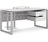 Стол компьютерный Kobor KO1-140/70 aluminum/premium 253131 1