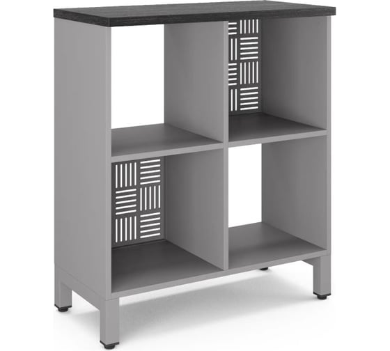 Стеллажная система Kobor SQ-2Х2 aluminum/wood 221504