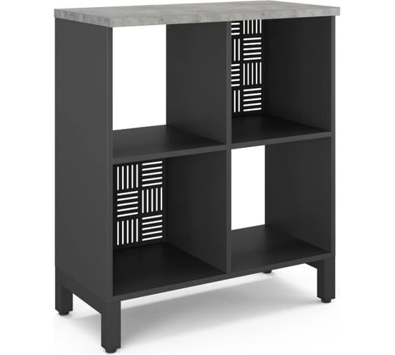 Стеллажная система Kobor SQ-2Х2 black/chicago 221499