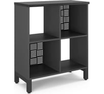 Стеллажная система Kobor SQ-2Х2 black/wood 221500