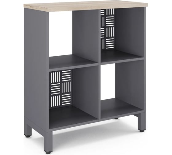 Стеллажная система Kobor SQ-2Х2 graphite/natural 220388