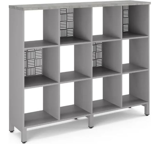 Стеллажная система Kobor SQ-3Х4 aluminum/chicago 221511