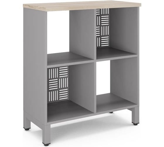 Стеллажная система Kobor SQ-2Х2 aluminum/natural 220391