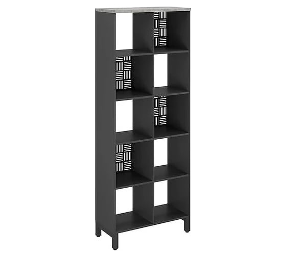 Стеллажная система Kobor SQ-5X2 black/chicago 221547