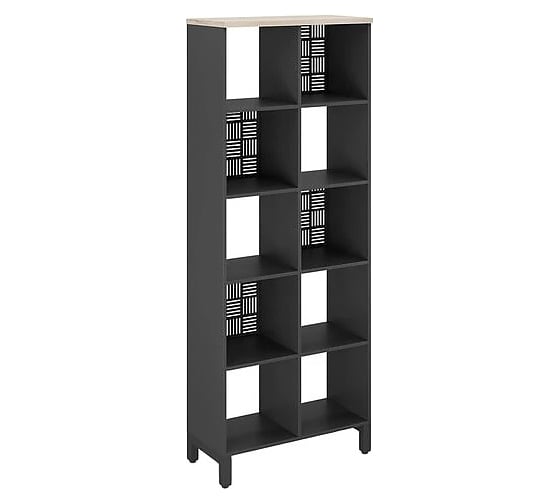 Стеллажная система Kobor SQ-5X2 black/natural 220455