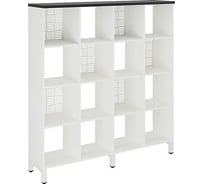 Стеллажная система Kobor SQ-4X4 white/wood 221538