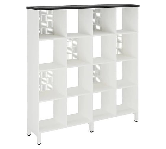 Стеллажная система Kobor SQ-4X4 white/wood 221538