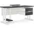Стол офисный Kobor T-180/70 white/wood 212863 4