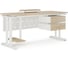 Стол офисный Kobor T-180/80 white/natural 212891 3