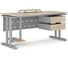 Стол офисный Kobor T-80/70 aluminum/natural 212775 3