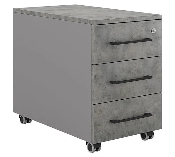 Тумба мобильная Kobor  TМ3-40/70 aluminum/chicago 221609