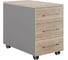 Тумба мобильная Kobor TМ4-40/50 aluminum/natural 220634 1