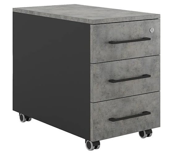 Тумба мобильная Kobor TМ3-40/70 black/chicago 221571