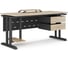 Стол офисный Kobor T-80/60 black/natural 212560 2