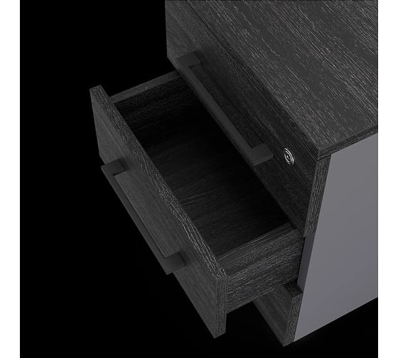 Тумба мобильная Kobor TМ4-40/60 graphite/wood 221675