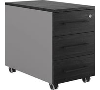 Тумба мобильная Kobor  TМ4-40/60 aluminum/wood 221694