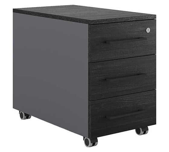 Тумба мобильная Kobor TМ4-40/50 graphite/wood 221674
