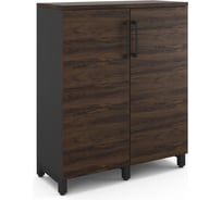 Шкаф распашной Kobor HR/3-90/60/M black/charlston 220886