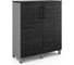 Шкаф распашной Kobor HR/3-90/60/M aluminum/wood 221901 1