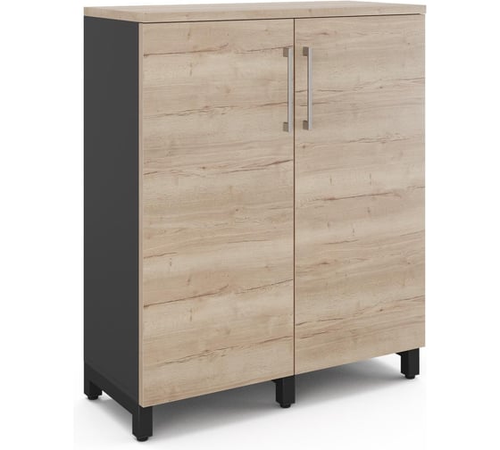 Шкаф распашной Kobor HR/3-90/60/M black/natural 220883