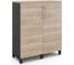 Шкаф распашной Kobor  HR/3-90/60/M black/natural 220883 1