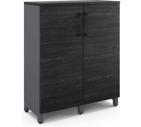 Шкаф распашной Kobor  HR/3-90/60/M graphite/wood 221881