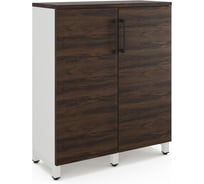 Шкаф распашной Kobor HR/3-90/60/M white/charlston 220991