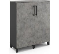 Шкаф распашной Kobor HR/3-90/60/M black/chicago 221858