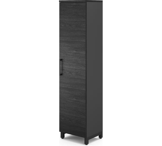 Шкаф распашной Kobor HR/5-45/60/M black/wood 221946