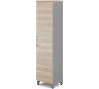 Шкаф распашной Kobor HR/5-45/40/M aluminum/natural 221083
