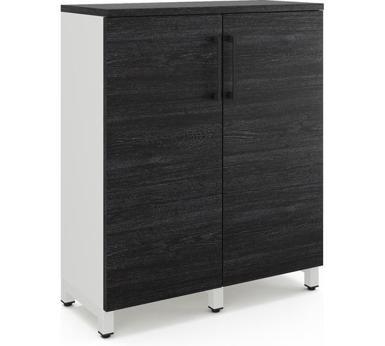 Шкаф распашной Kobor HR/3-90/60/M white/wood 221921