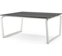 Стол офисный Kobor TB/2-100/120 white/wood 218260