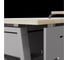 Стол компьютерный Kobor KA-180/80 aluminum/natural 250707 4
