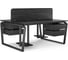 Стол офисный Kobor TB/2-100/140 black/wood 217955 4