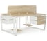 Стол офисный Kobor TB/2-100/120 white/natural 218281 4
