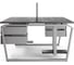 Стол офисный Kobor TB/2-100/140 aluminum/wood 218163 3