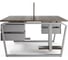Стол офисный Kobor TB/2-100/160 aluminum/charlston 218212 3