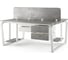 Стол офисный Kobor TB/2-100/140 white/chicago 218246 3