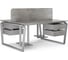 Стол офисный Kobor TB/2-100/120 aluminum/chicago 218135 2