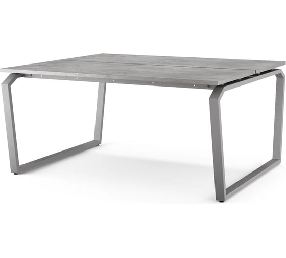 Стол офисный Kobor TB/2-100/140 aluminum/chicago 218142