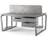 Стол офисный Kobor TB/2-100/140 aluminum/chicago 218142 4