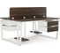 Стол офисный Kobor TB/2-100/120 white/charlston 218302 2