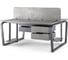 Стол офисный Kobor TB/2-100/140 graphite/chicago 218038 4
