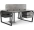 Стол офисный Kobor TB/2-100/140 black/chicago 217934 2