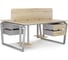 Стол офисный Kobor TB/2-100/120 aluminum/natural 218177 2