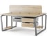 Стол офисный Kobor TB/2-100/120 aluminum/natural 218177 4