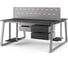 Стол офисный Kobor TR/2-120/120 aluminum/wood 217325 2