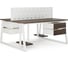 Стол офисный Kobor TR/2-120/120 white/charlston 217471 2