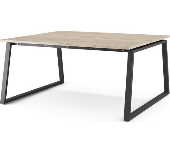 Стол офисный Kobor TR/2-100/120 black/natural 217137